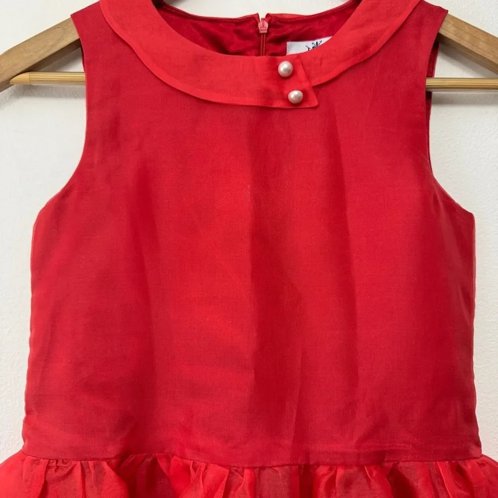 Florence Fancy Holiday Red Libby Dress size 12